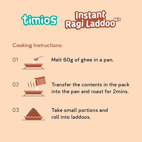 Timios Organic No Maida Gluten Free Laddoo Mix